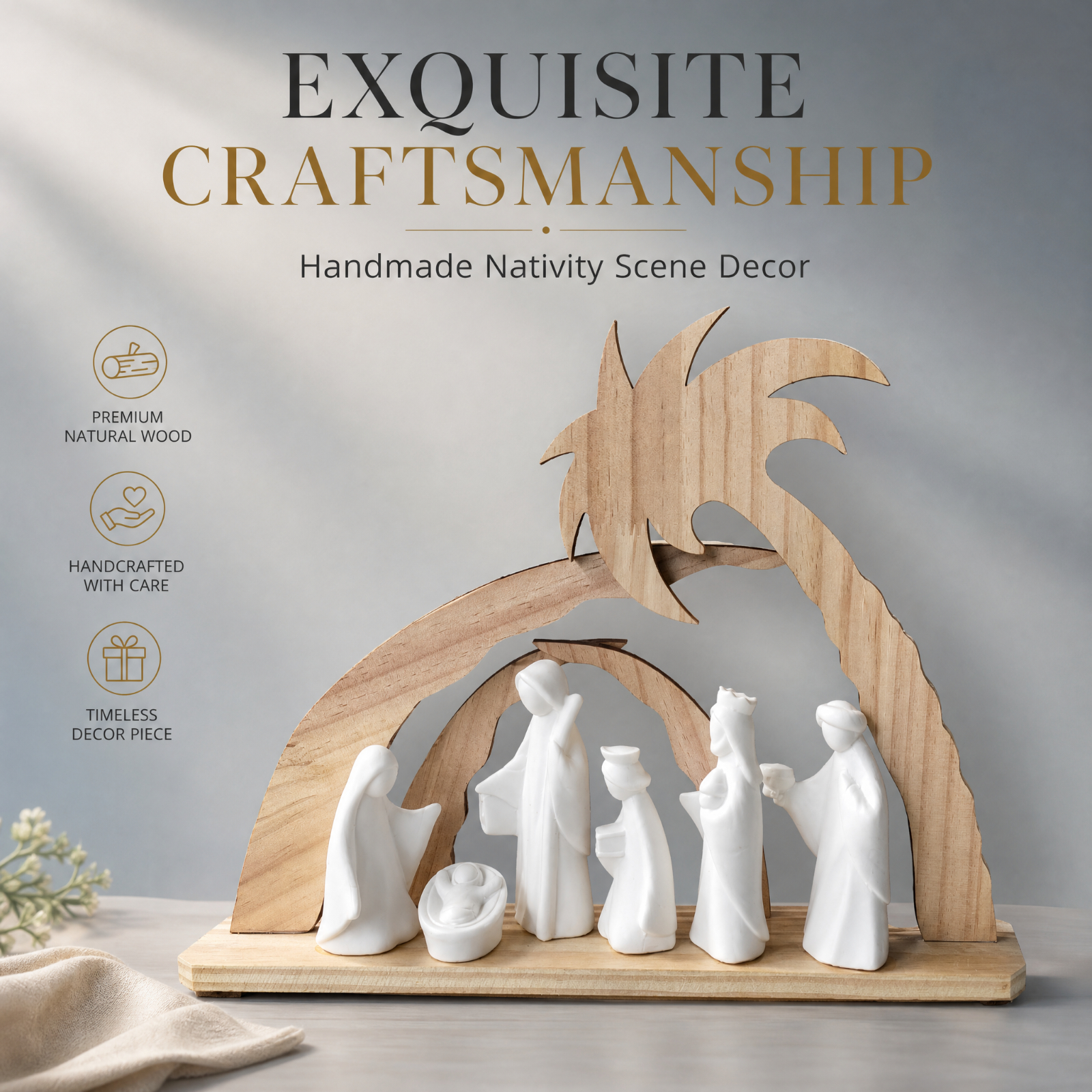 Bethlehem Ceramic Nativity Decor